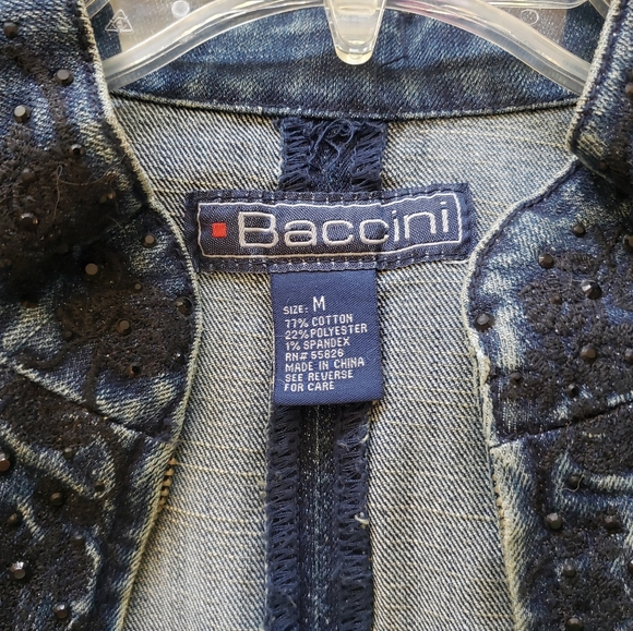 Baccini Zip Denim Jacket - Picture 5 of 5